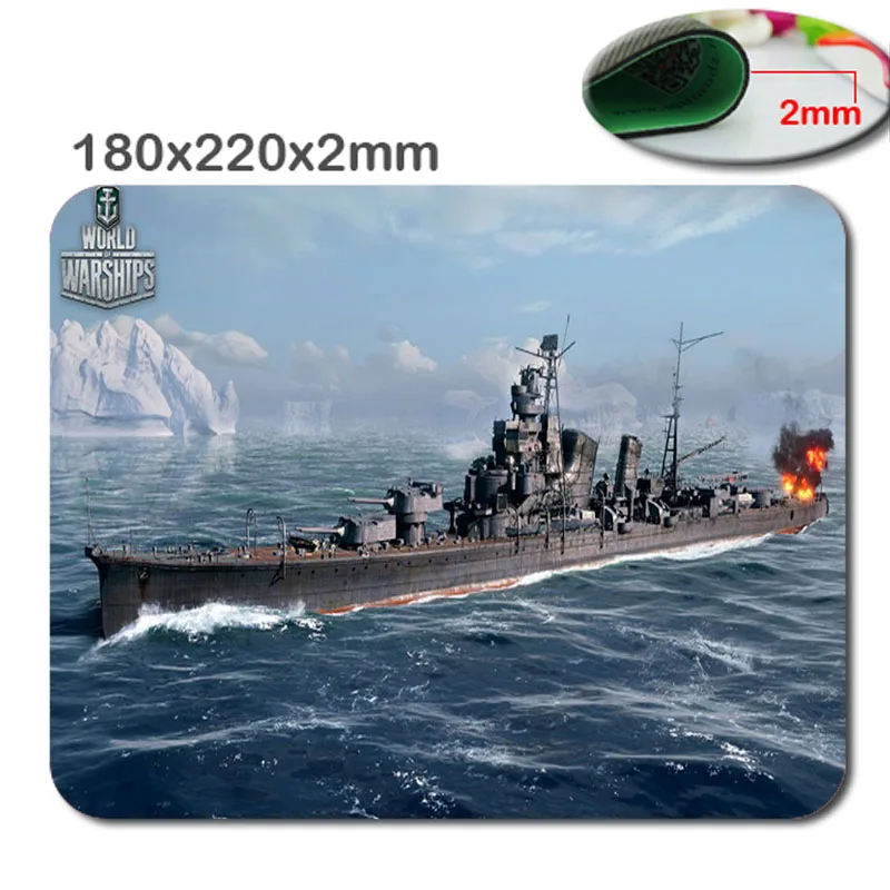 HD 3D быстрая печать 180 мм x 220 2 Нескользящая игровая мышь world of warship на заказ модный