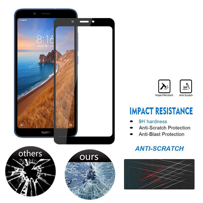Защитное 3d стекло redmi 7a закаленное для xiaomi экрана 7 a A7 redmi7a защитная