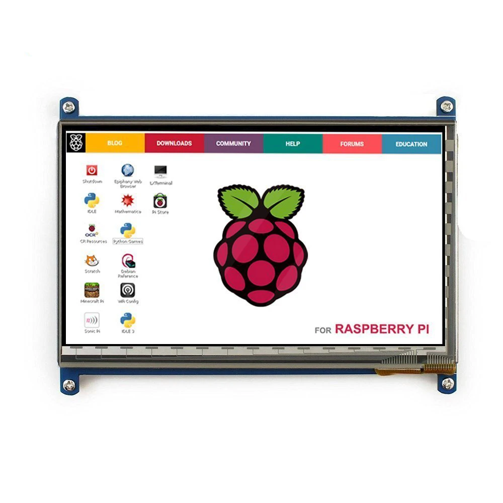 Монитор 7 дюймов 1024X600 HD TFT lcd с сенсорным экраном для Raspberry Pi B+/2B Raspberry Pi 3