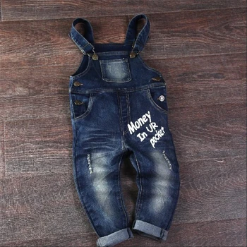 

Fashion Spring Autumn Winter Baby Boys Girls Thicken Jeans Cotton Soft Pants Kids Denim Overalls Long Pants For 1-6T Children