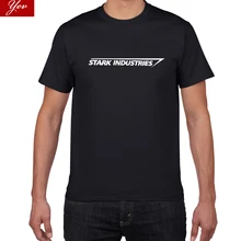 Nueva camiseta informal STARK INDUSTRIES, nueva moda, geniales camisetas 100% algodón, camiseta de alta calidad para hombres, Camiseta con cuello redondo para hombres