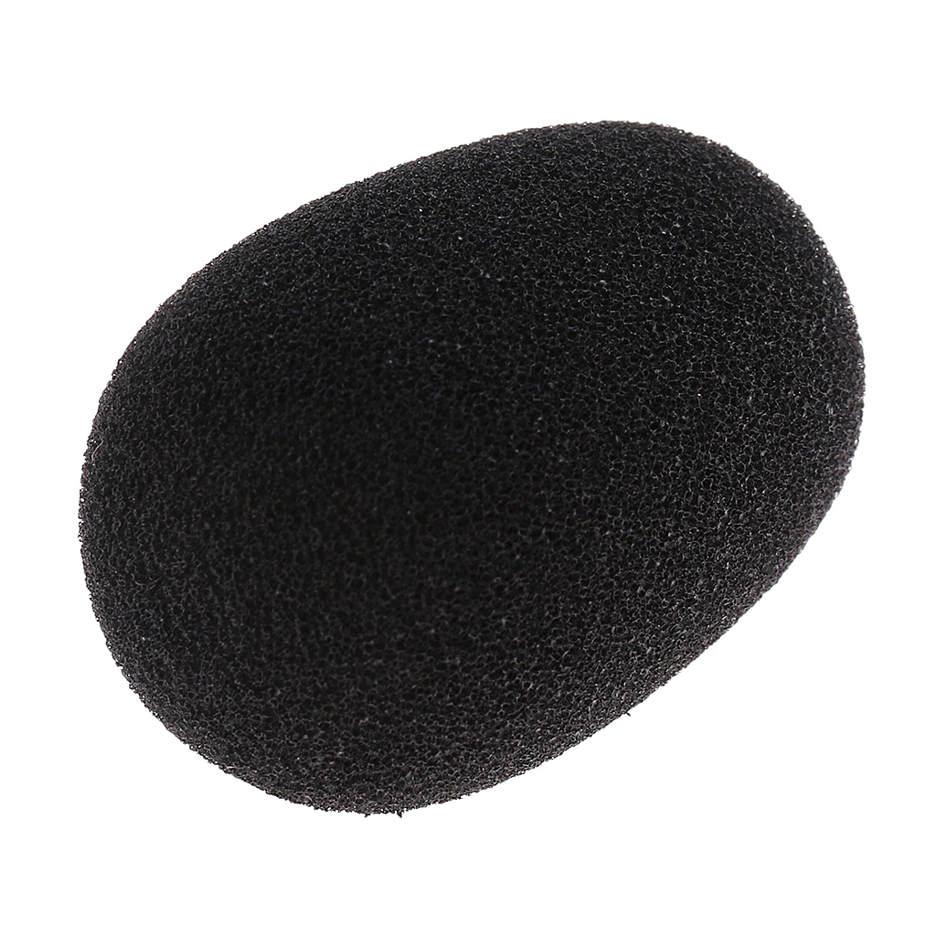 10 Pack Handheld Mini Condenser Microphone Foam Sponge Windshield Windscreen Mic Cover Black