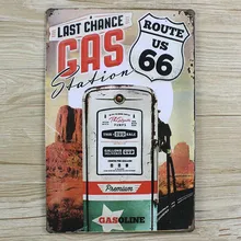 "последний шанс газ" металлические знаки Ретро домашний декор Дом Офис Ресторан Бар Металлическая Живопись Искусство 20x30 см