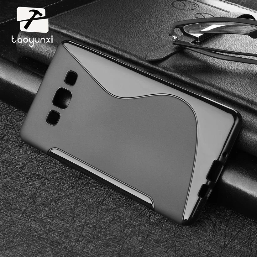 

TAOYUNXI Soft S Line TPU Gen Phone Case For Samsung Galaxy A7 2015 A700 A9700 A75000 A700F A7000 Cover Frosted Ultra Thin Slim