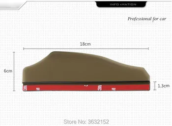 

2PCS PVC Car Rearview Mirror Rain Eyebrow Rainproof Blades Car Styling For SEAT leon ibiza altea alhambra