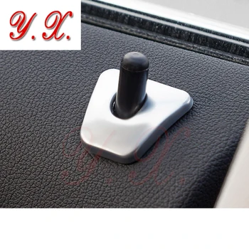 

4X Car styling Chrome Sticker For BMW Door Bolt Interior Trim Decorative Cover Sticker For BMW F10 5 series 2018 Car Accessories