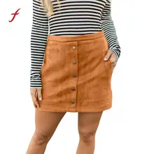 Винтажная миди юбка женская s эластичная карманная Кнопка однотонная эластичная Облегающая Юбка До Колена вечерняя юбка модная Женская высокая талия