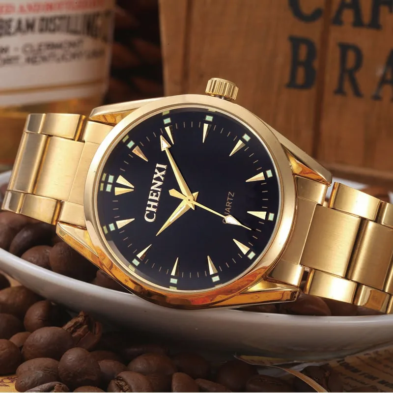 CHENXI Watch Men Top Brand Luxury Waterproof Business wristwatch Fashion Trend gold quartz automatic watch 2019 Male Clock New
