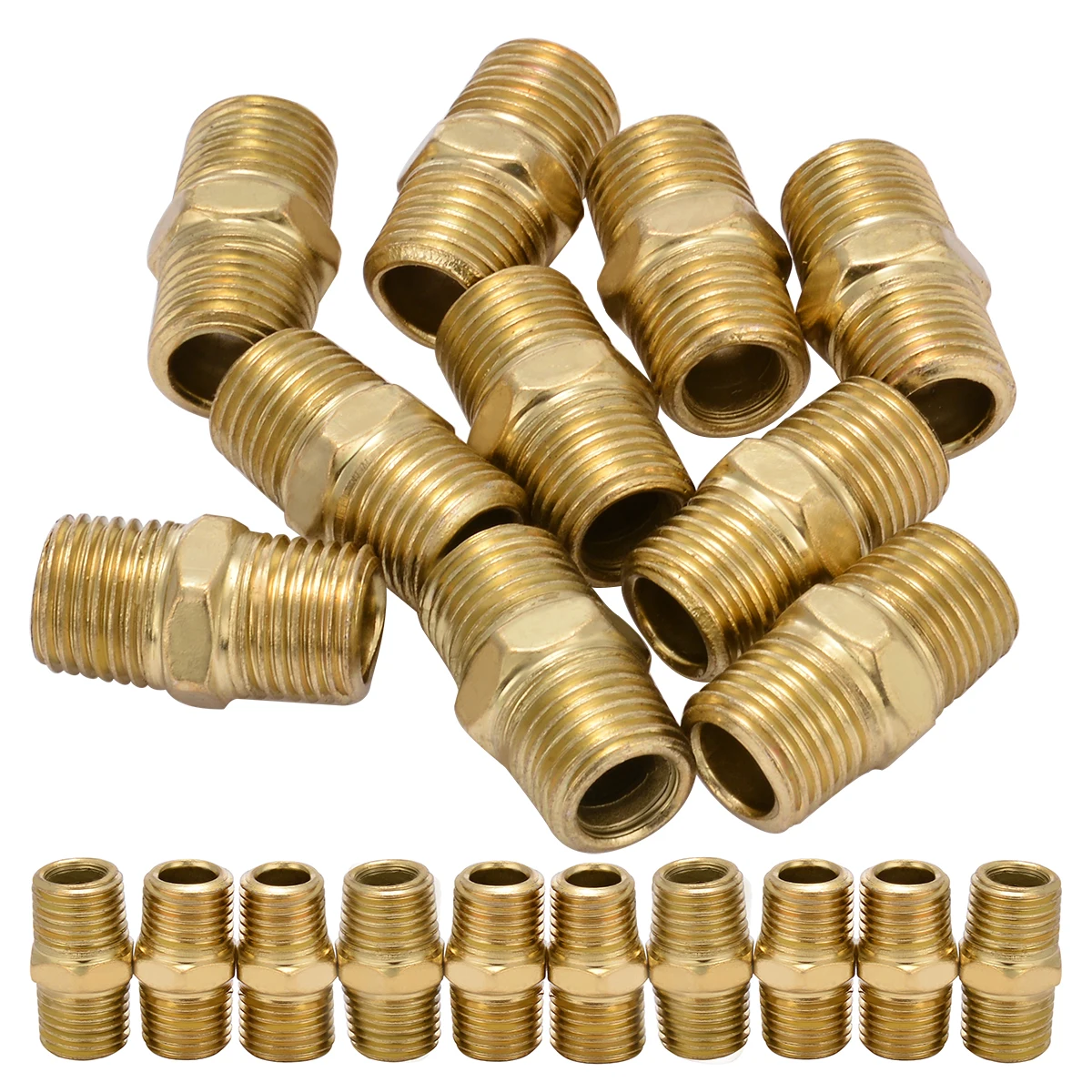

10pcs 1/4 BSP Male Thread Quick Couplers Euro Air Line Hose Fitting Connector Quick Release Connector with Corrosion Resistance