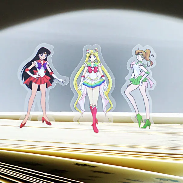 Бесплатная доставка 36 шт./лот Канцтовары sailor moon наклейки для скрапбукинга 3d