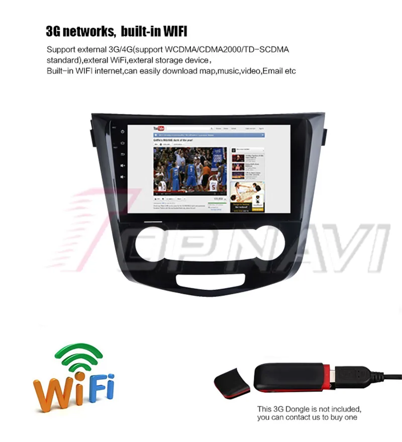 radio car 2 din For Nissan Qashqai 2016