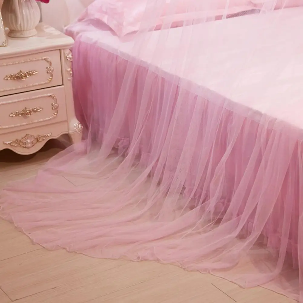 Pink Fur Baby Canopy Dome Bedding Princess Crib Mosquito Net Kids Baby Bed Canopy Tent Curtain Girls Room Decoration Canopy Baby