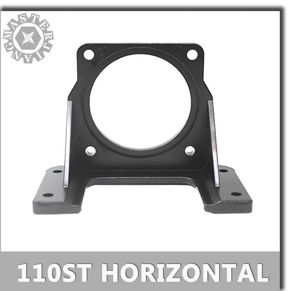 

CNC Parts 110ST Mounting Servo Motor Horizontal Bracket Holder fitted Black Alloy for DIY AC 110st M06030/M04030/M06020/M02030