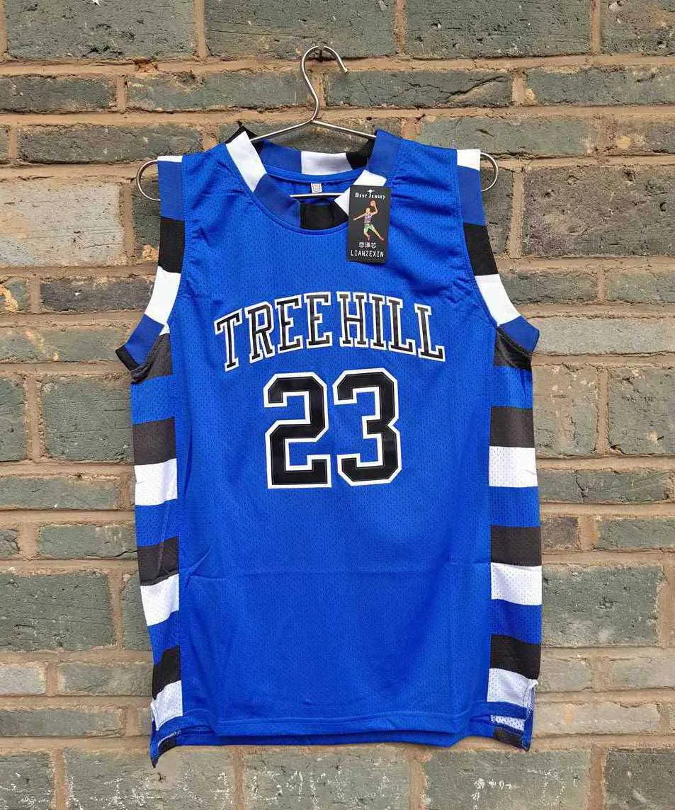 

LIANZEXIN Number The film version of One Tree Hill Nathan Scott Jersey Need double stitched sport basketball jerseys Blue sale