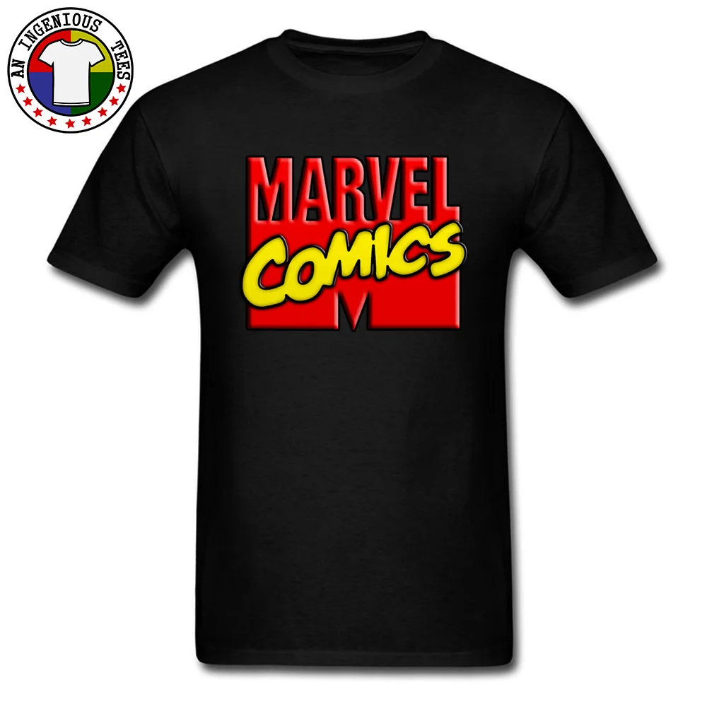 Cheap Newest Tshirt Marvel Comics Icon Red Typography Men T Shirts Type