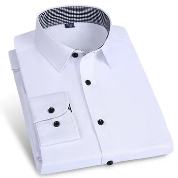 

New hot sale long-sleeved shirt Men's business slim workwear wedding groom best man shirt