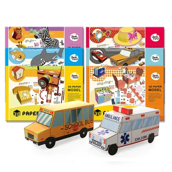 abbyfrank 3D Children Paper Model Book Arts Crafts Stickers