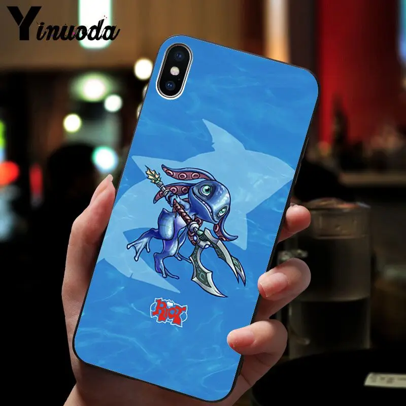 Yinuoda League of legends мягкий силиконовый черный чехол из ТПУ для Apple iPhone 8 7 6 6S Plus X XS MAX 5 5S SE