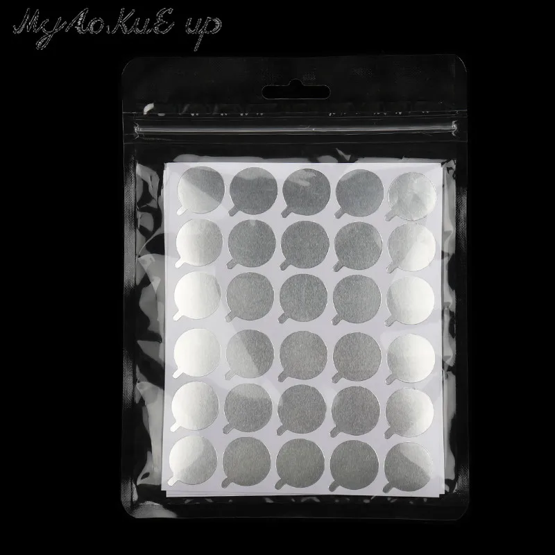 300pcs Eyelash Glue Holder Foil Pallet Glue Paper Patches Sticker For Eyelash Extension Disposable Glue Paper Pad Eye Sticker