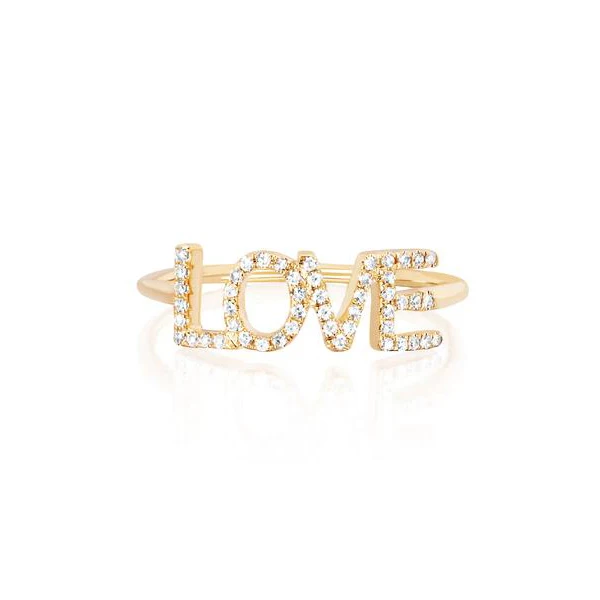 Modian горячая Распродажа Настоящее 925 пробы Серебряное очаровательное кольцо на палец с надписью элегантное модное кольцо для женщин Серебряное ювелирное изделие - Цвет основного камня: Gold LOVE
