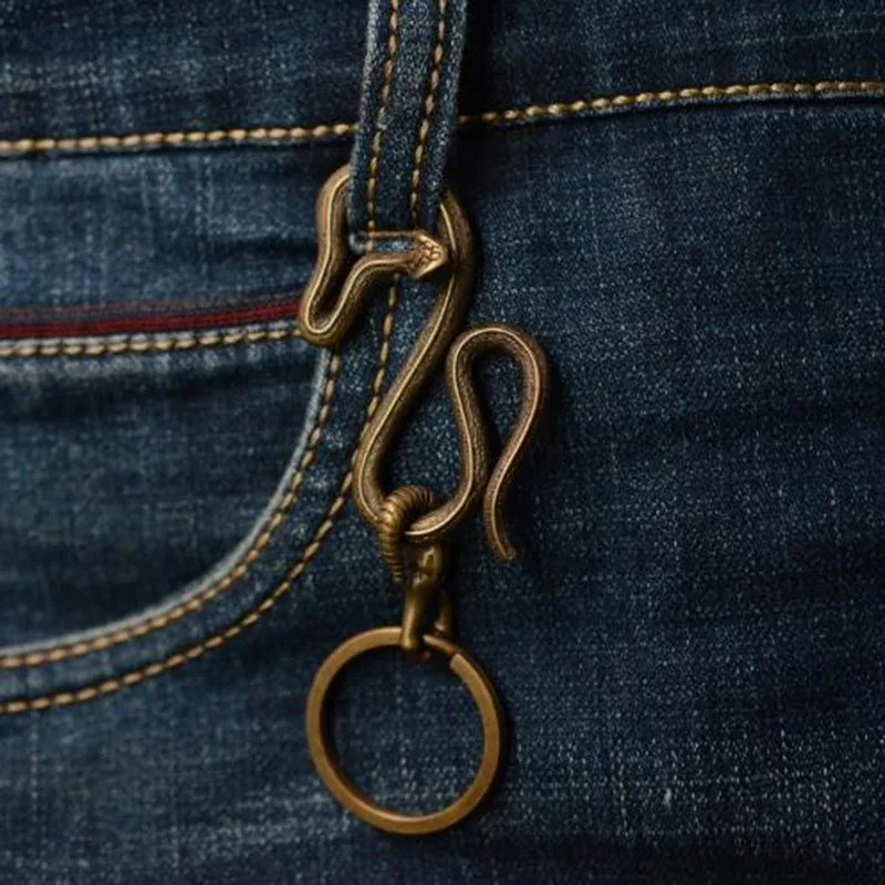 LLavero de serpiente para hombre, joyería, chapeiro Vintage, Llaveros Sleutelhanger, Llaveros, encanto, regalo de cumpleaños, llavero, accesorios Porte Clef