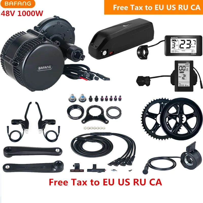 Bafang 8fun BBSHD BBS03 середине приводной двигатель Наборы 48V 1000W 48V 13AH литий Батарея C961 C965 за комплект для переоборудования электрического велосипед... Bafang 8fun BBSHD BBS03 середине приводной двигатель Наборы 48V 1000W 48V 13AH литий Батарея C961 C965 за комплект для переоборудования электрического велосипед...