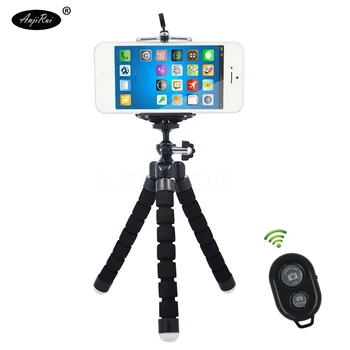 

Mini Flexible Tripod Phone Holder Clip Bluetooth Remote Shutter for Gopro Hero 3 4 for iPhone 7 8 Huawei xiaomi mi5s Phone stand