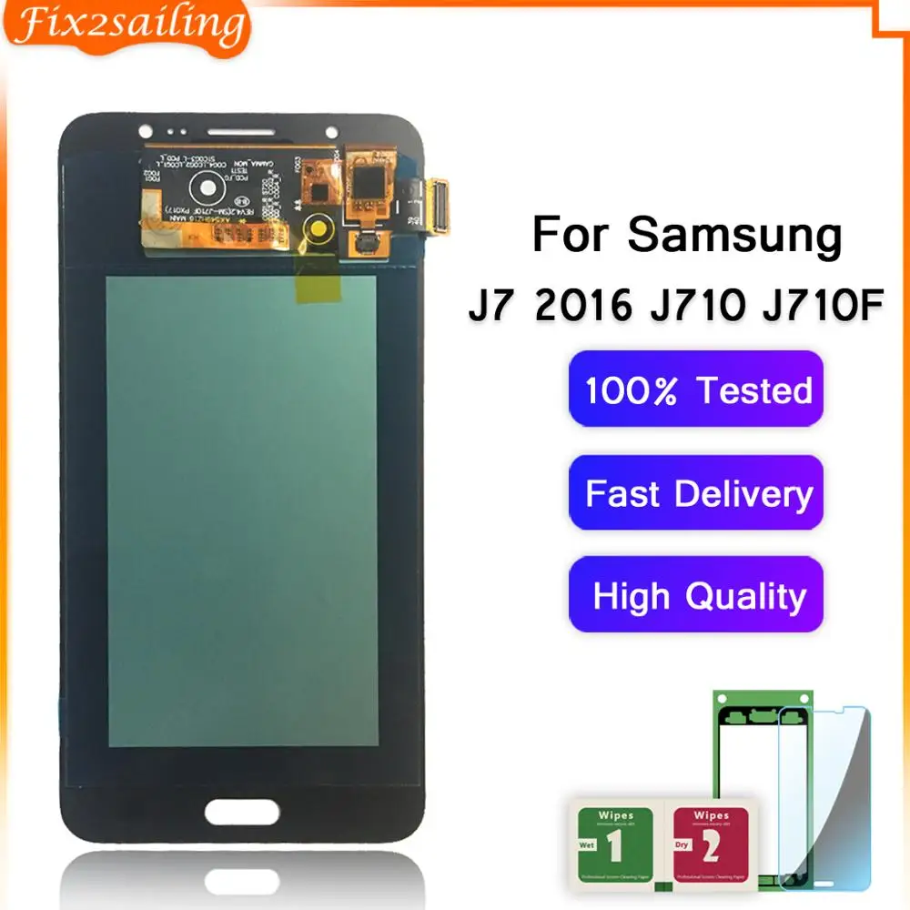ЖК дисплей с дигитайзером сенсорного экрана в сборе для Samsung Galaxy J7 2016 J710 J710FN J710F J710M