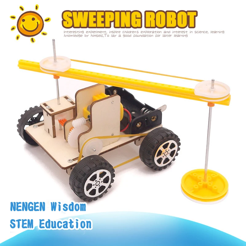 

STEM Kids Toy School Science Toy DIY Sweeper Children Educational Science Toys Kit Learning Education Toys for Children