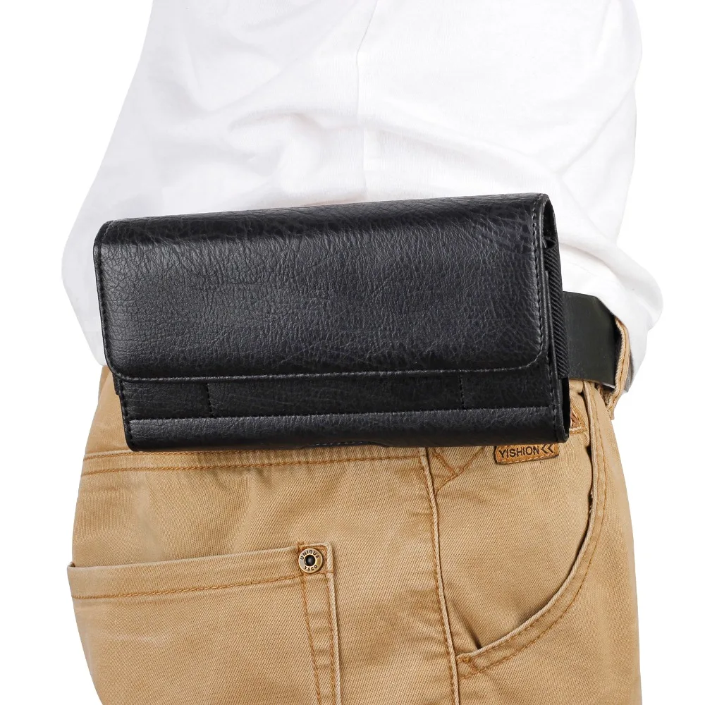 

Case For Xiaomi Mi Max/Mi Max 2/Redmi S2 Horizontal Waist Holster Bag With Card Slots Magnetic Pouch Stone pattern Cover