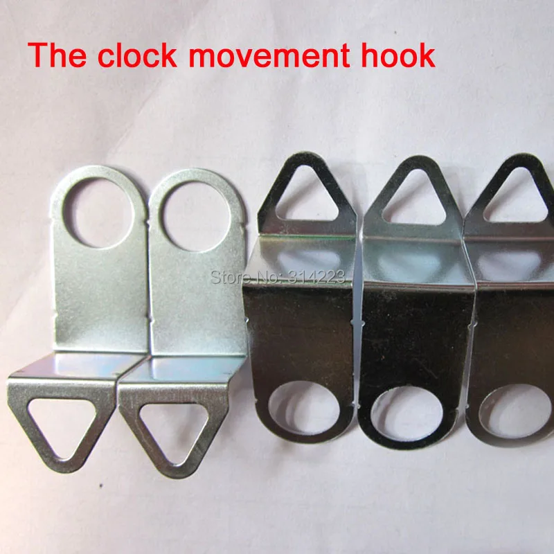 

Wholesale 20PCS/LOT Quartz Clock Movement Kit Spindle metal HANGER HOOK DIY wall clock accessories BG002