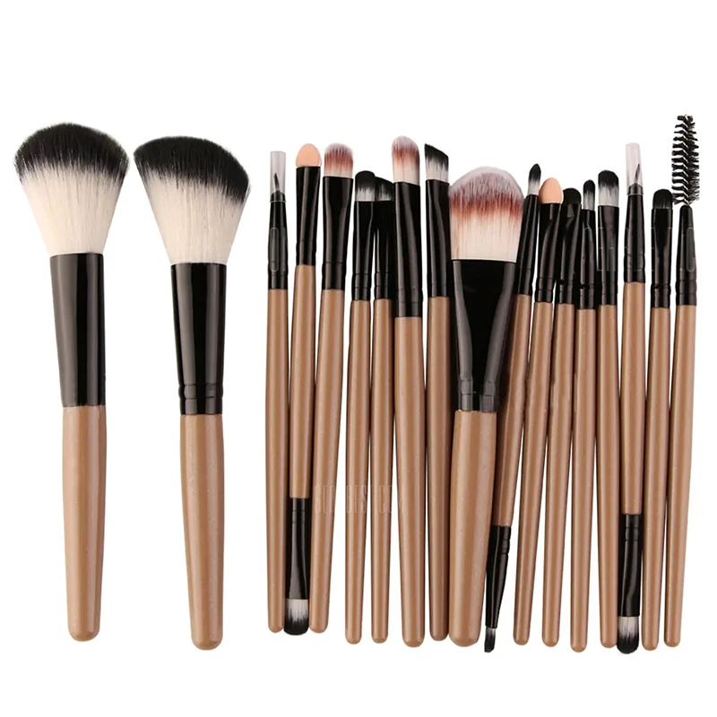 

18pcs/set Soft Synthetic Hair Makeup Tools Kit Make UP Black Cosmetic Beauty Makeup Best Make Up Brushes