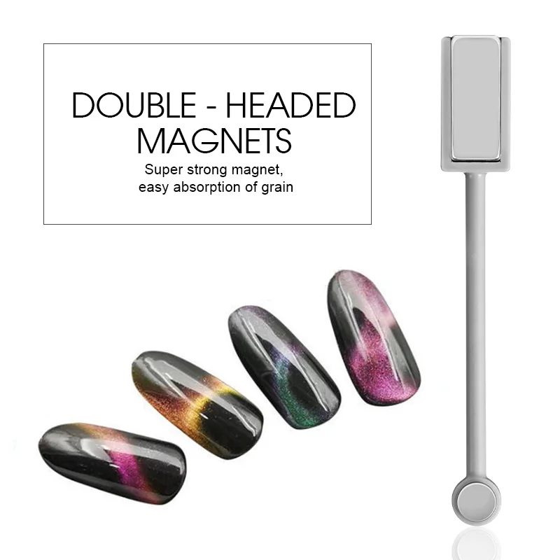 

Saviland 1pcs Special Magnet Double-headed 3D Magnetic Pen Strong Magnetic Manicure Tool for Cat Eye Gel Nail Polish