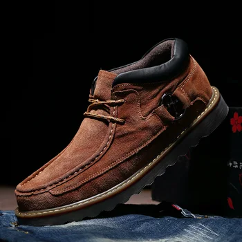 

Men's High Top Boots Ankle Dr Booties Fashion Casual Shoes for Men Sneakers Man Botas Hombre Footwear Male Krasovki Adult K5-35