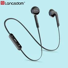 Langsdom наушники BL6 беспроводные наушники Bluetooth наушники спортивные auriculares гарнитура для телефона Половина в уши Bluetooth наушник