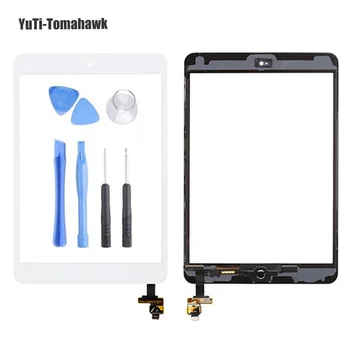 

For iPad mini 1/2 mini 3 High Quality Touch Screen Digitizer Assembly with Home Button & Home Flex Cable+ IC Connector + Tools
