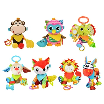

Baby MultifunctionTeether Doll Little Kids Silicone Teether Soft Bed Hanging Toys Baby Bed Crib Decorations Infant Dental Care