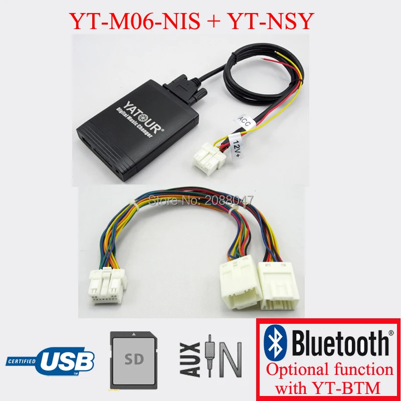 Yatour автомобиль цифровой MP3 адаптер USB SD AUX играть для Nissan Infiniti с системой навигации