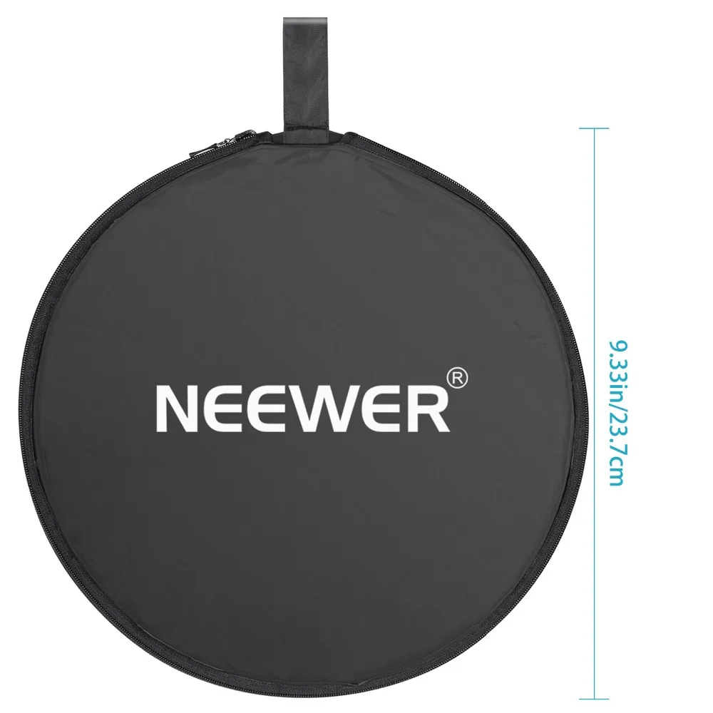 Neewer круглый 5 в 1 складной Multi-светоотражатель отражатель 50 см с чехлом-полупрозрачной, серебро, золото, белый и черный