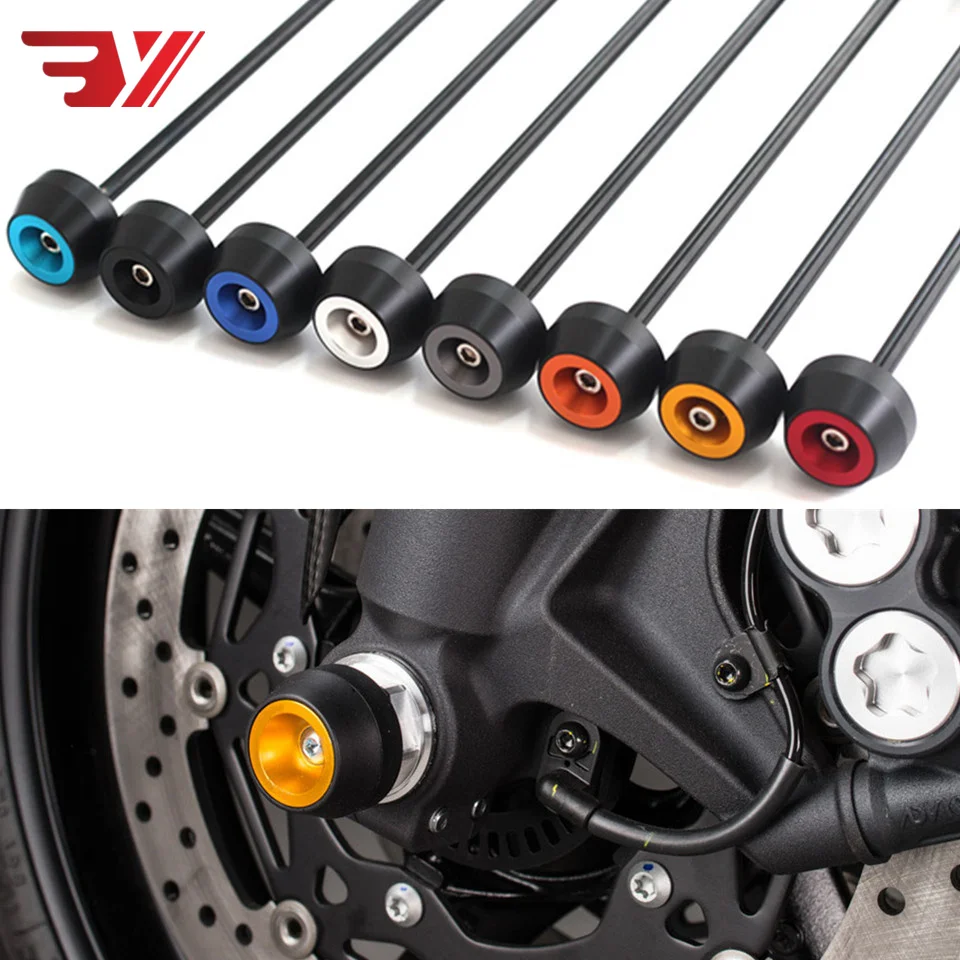

For YAMAHA MT07 MT-07 2014-2018 CNC Aluminum Modified Accessories Motorcycle drop ball / shock absorber Axle Protection Wheel