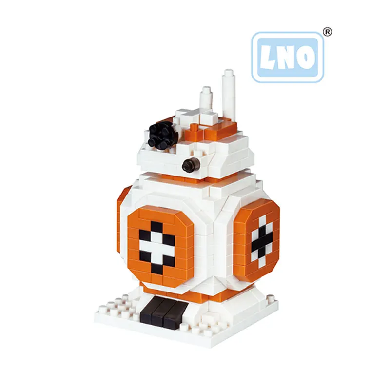 LNO строительные блоки йода мини блоки Дарт Вейдер DIY Модель BB-8 R2-D2 пластиковые кирпичи развивающие игрушки для детей без коробки