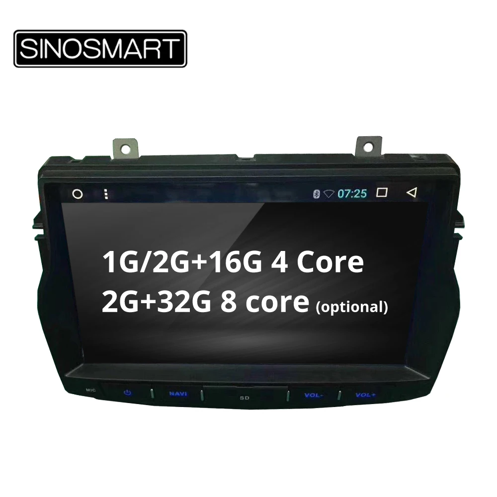 

SINOSMART High Quality 4 core/8 core CPU, 2G RAM Android 8.1 Car GPS Navigation for Lada Vesta