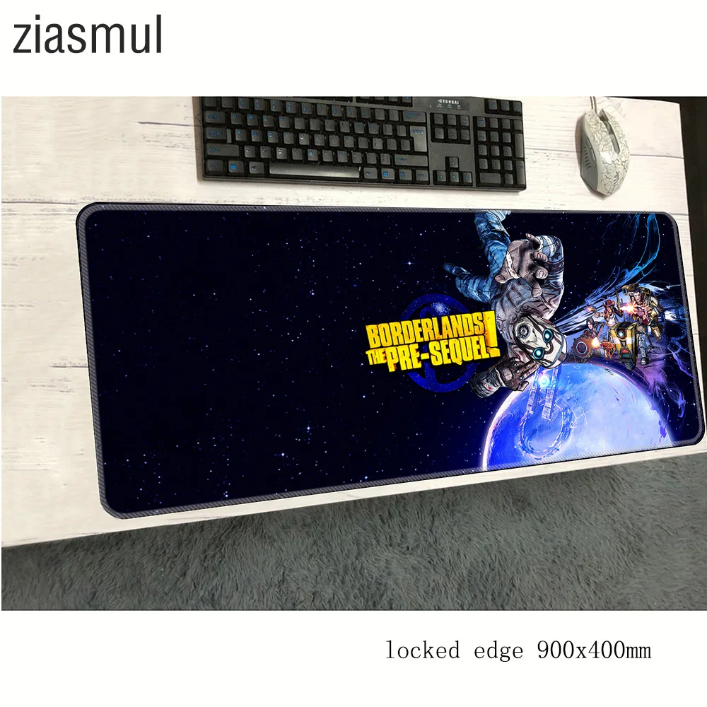 Коврик для мыши borderlands с массовым рисунком 900x400x3 мм игровые коврики лучший