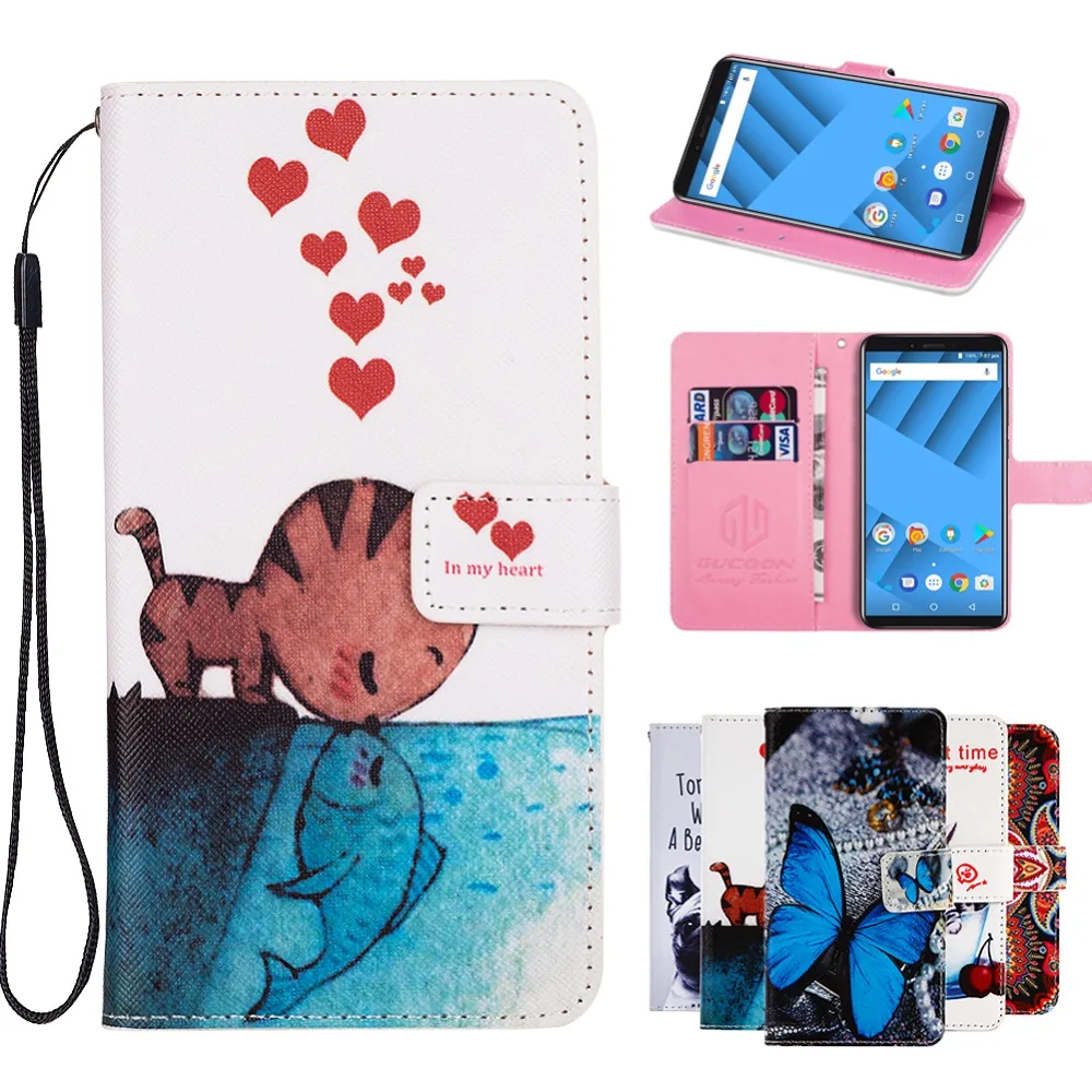 GUCOON الكرتون محفظة حالة ل Vernee M6 5.7 بوصة الأزياء بو الجلود جميل بارد غطاء جراب للمحمول والكاميرا بألوان مختلفة مضاد للماء درع GUCOON الكرتون محفظة حالة ل Vernee M6 5.7 بوصة الأزياء بو الجلود جميل بارد غطاء جراب للمحمول والكاميرا بألوان مختلفة مضاد للماء درع