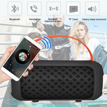 

New bill of lading speaker wireless mobile phone Bluetooth speaker portable outdoor square card subwoofer