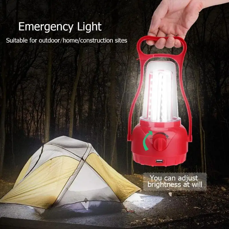 

35LED Solar Light Outdoor Camping Tent Light Multifuction Portable Lantern Emergency Lighting Building Site Warehouse Work Light