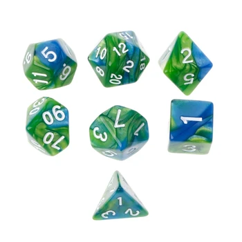 

7pcs/Set Acrylic Polyhedral Dice For TRPG Board Game Dungeons And Dragons D4-D20