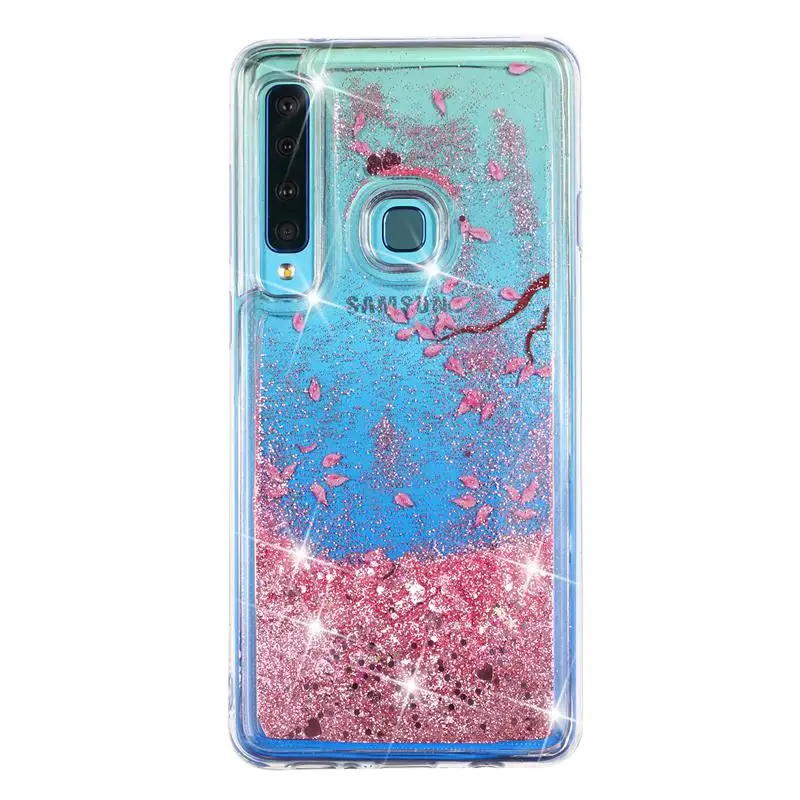 E Чехол Vanuoxin с динамическим жидким зыбучим песком и блестками для samsung A5 A6Plus A6 Plus A7 A8 A9 чехол-накладка - Цвет: E
