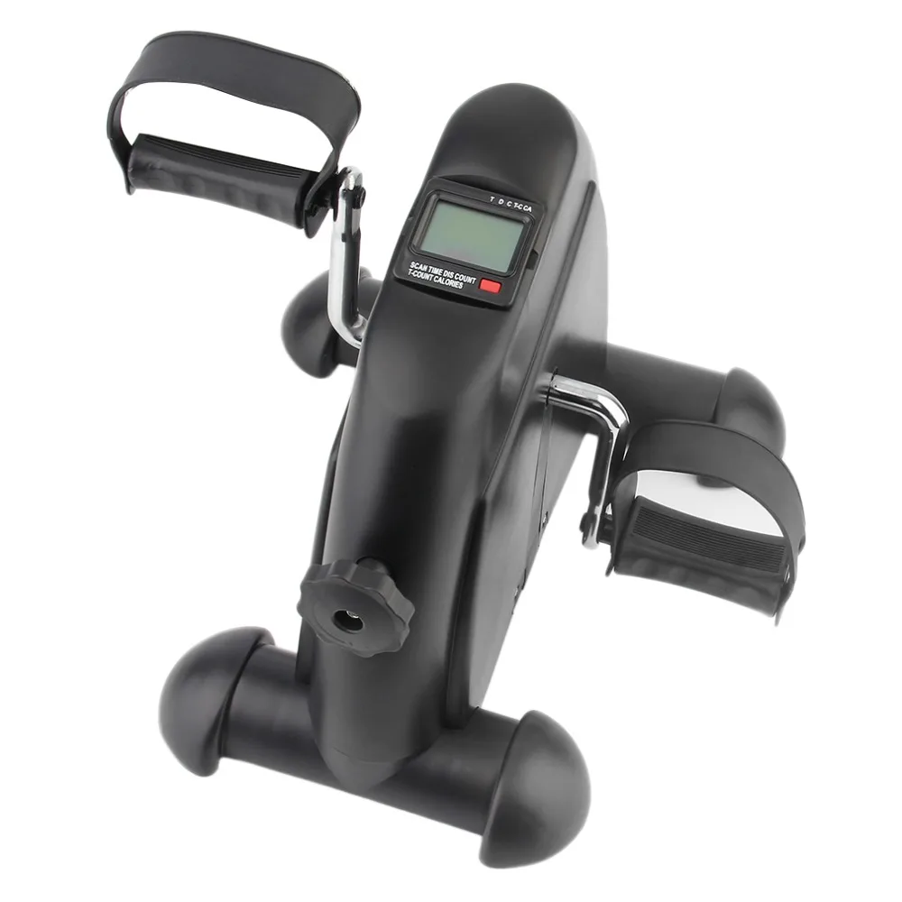 

Mini Trainer Exerciser Cycling Fitness Mini Pedal Exercise Black Bike Indoor 4 Legs With LCD Display