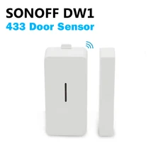 SONOFF DW1 433Mhz RF Bridge Wifi Wireless Door Window Detector Alarm Sensor Compatible For Remote Smart Home Security System